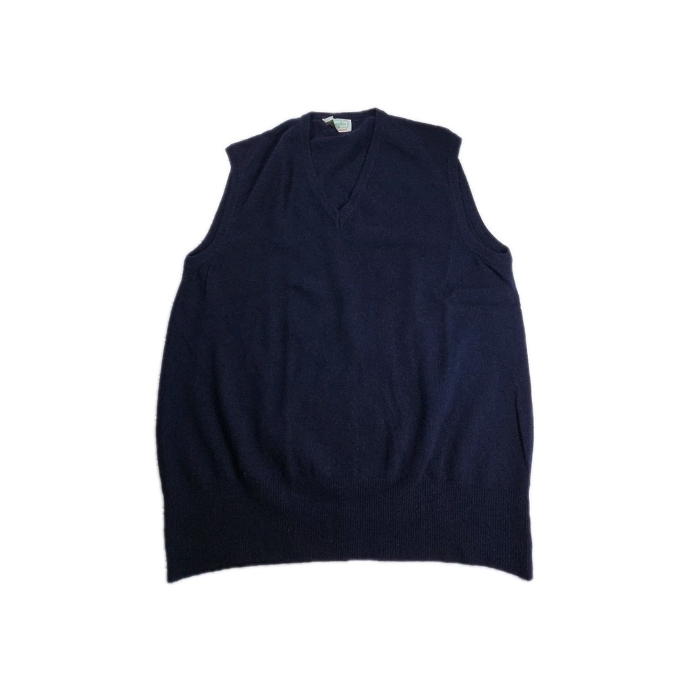Vtg United Colors of Benetton Sweater Vest Men Lambswool Made In Italy- READ
